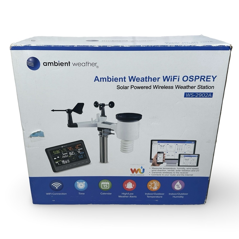 Ambient Weather WS-2902A WiFi OSPREY Solar Powered Wireless Weather Station